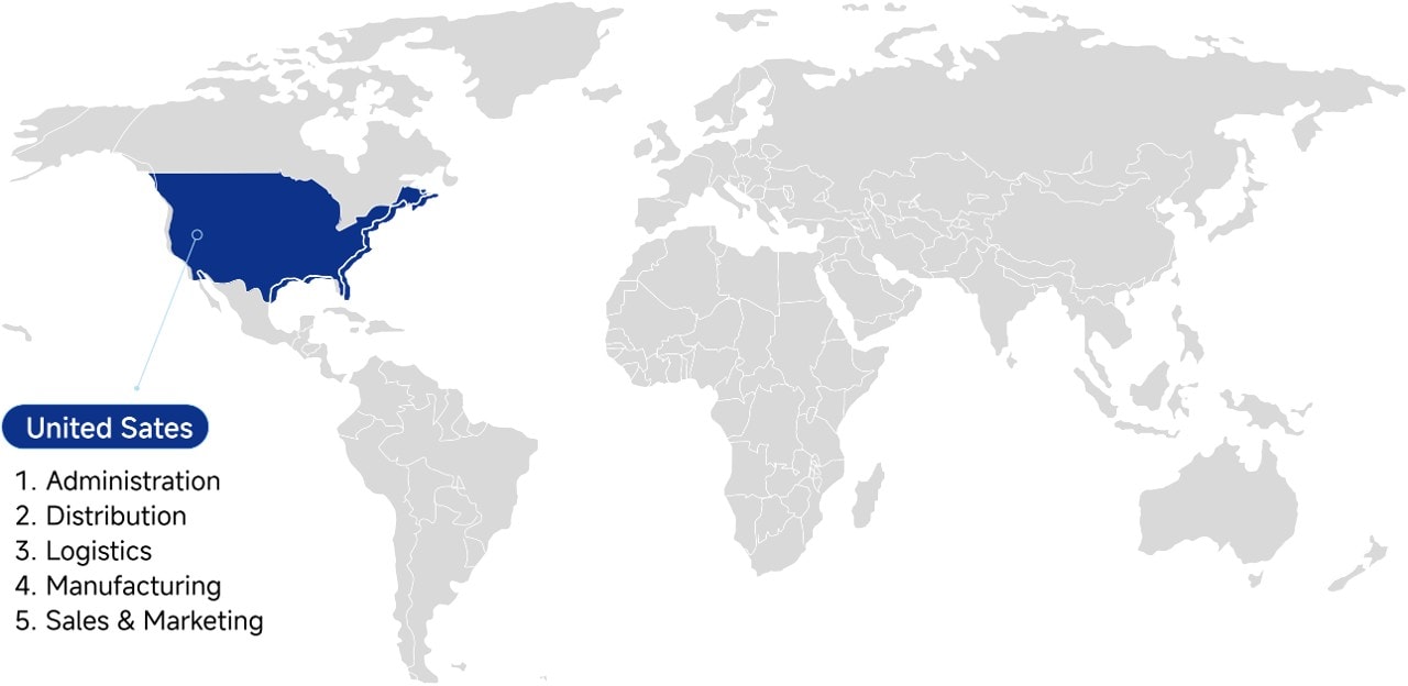 Supreme One presence in United States